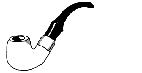 Illustration einer Tabakpfeife in der Form Bent Army