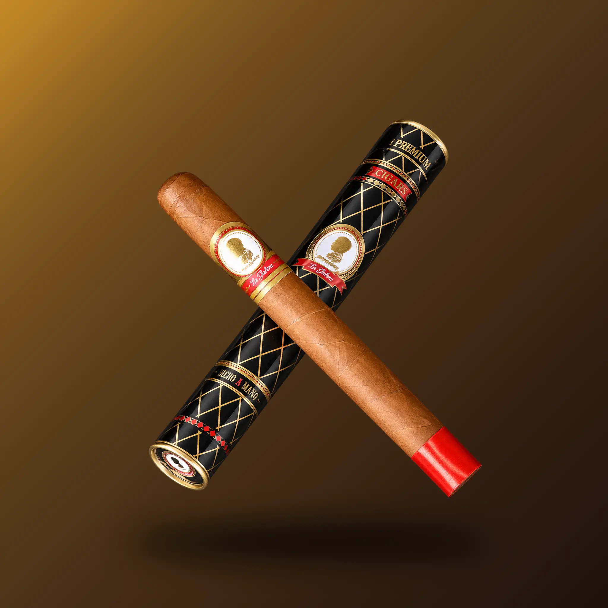 La Galera Premium Cigar mit schwarzem Zigarrentubo