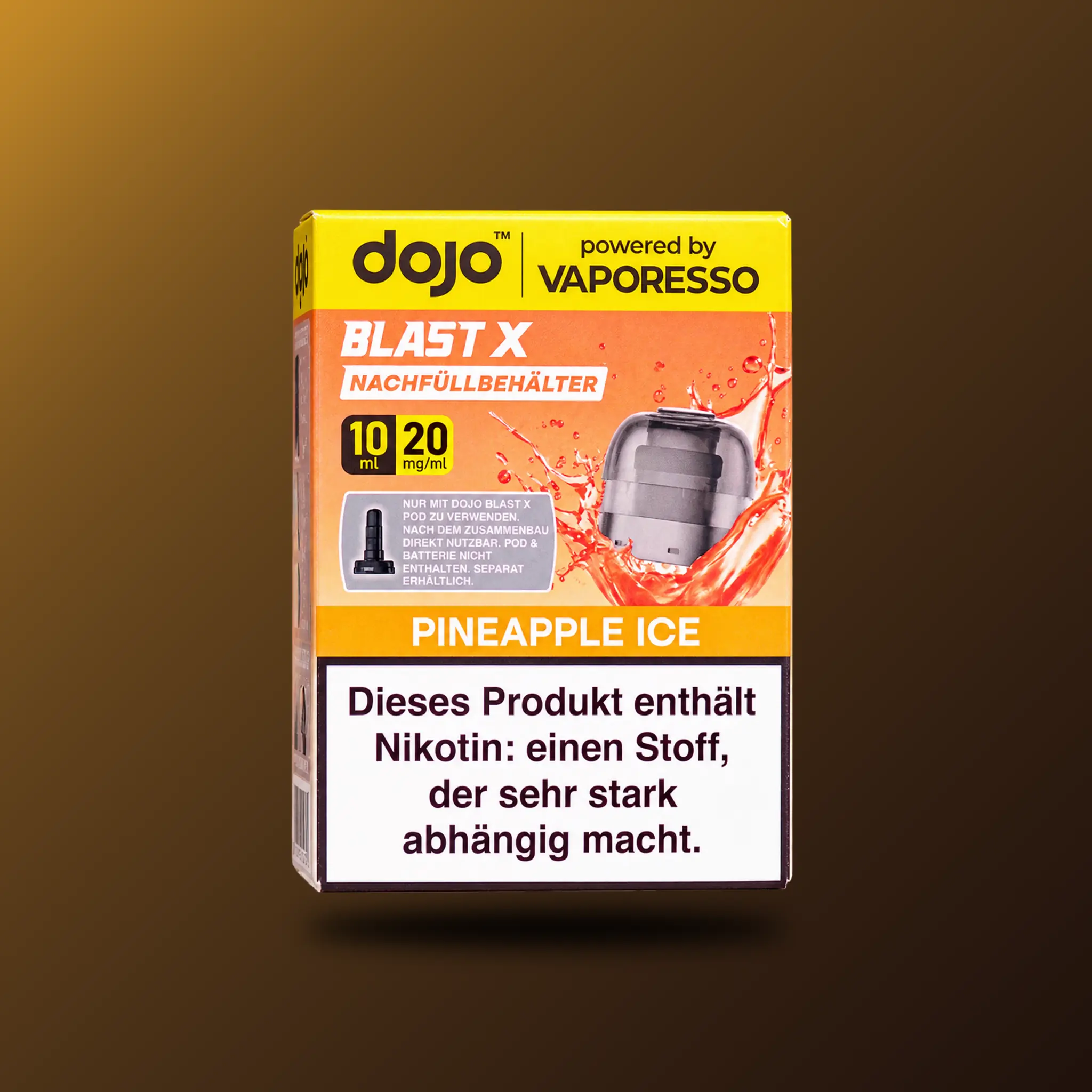 DOJO BLAST X Nachfüllbehälter Pineapple Ice mit 20 mg/ml Nikotin