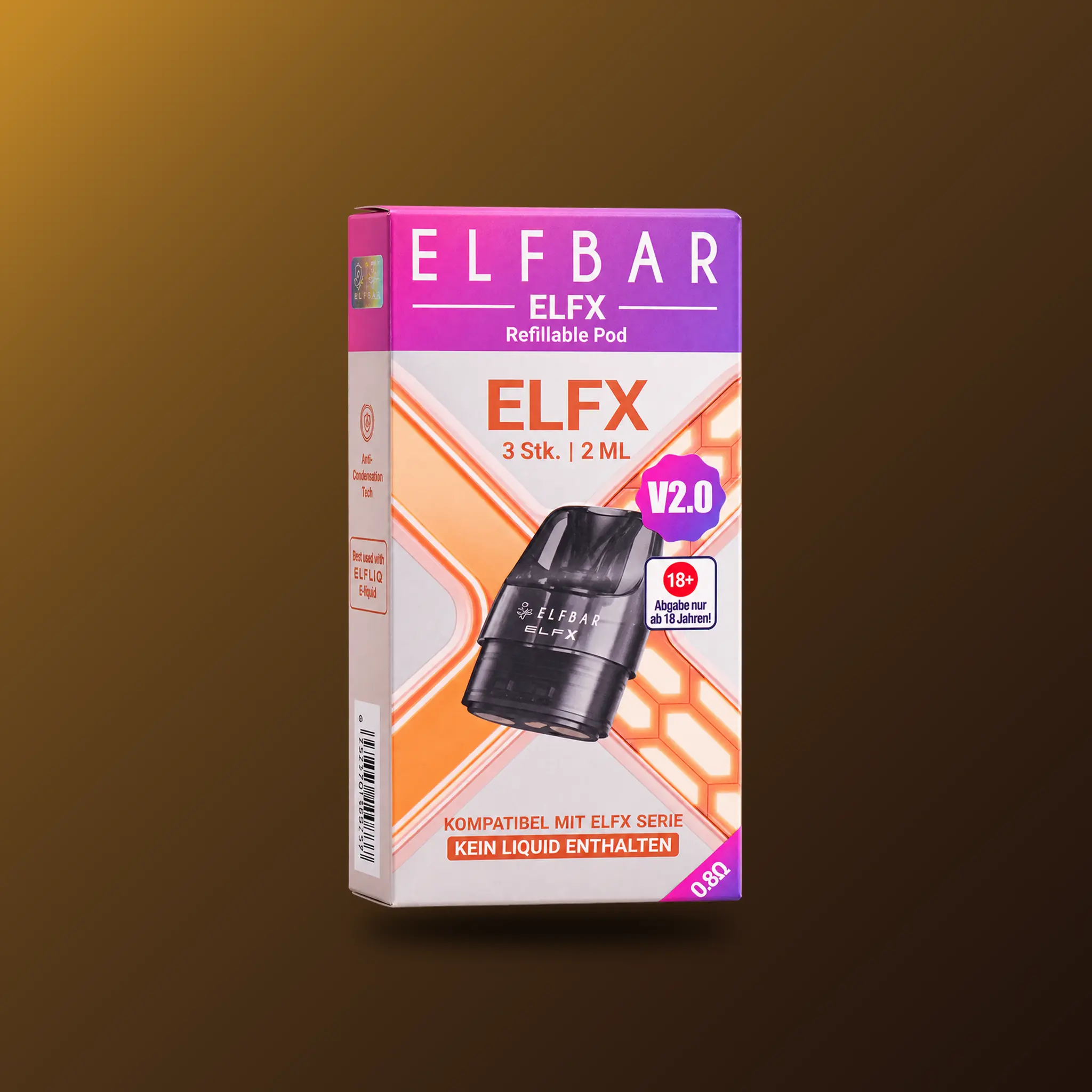 ELFBAR ELFX Refillable Pods V2.0 mit 0,8 Ohm