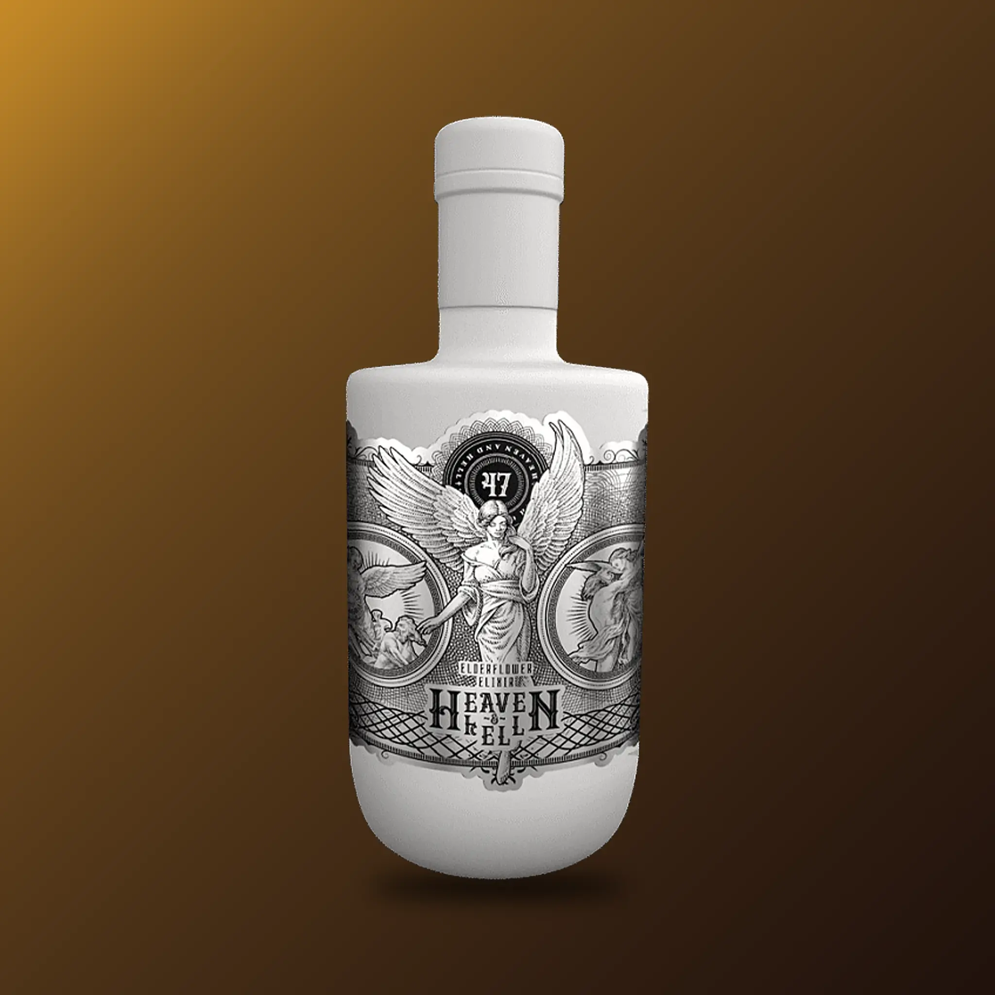 Heaven & Hell Elderflower Elixir Gin Flasche